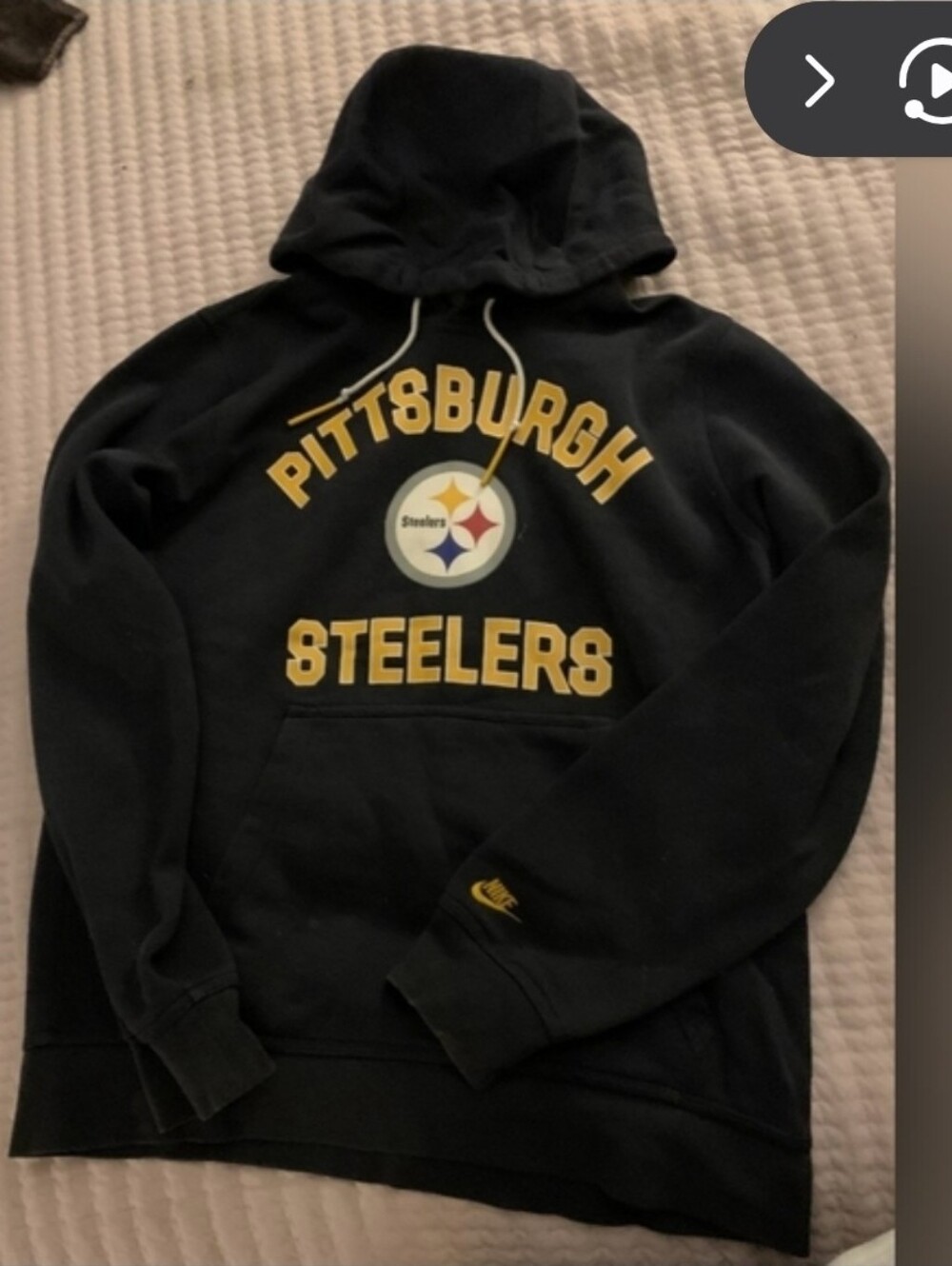 Nike Black & Yellow Pittsburgh Steelers Pullover Hoodie